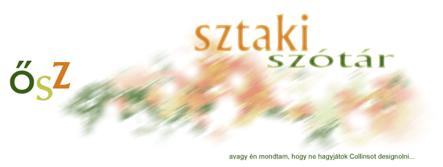 MTA SZTAKI: Angol-Magyar, Magyar-Angol Online Szótár